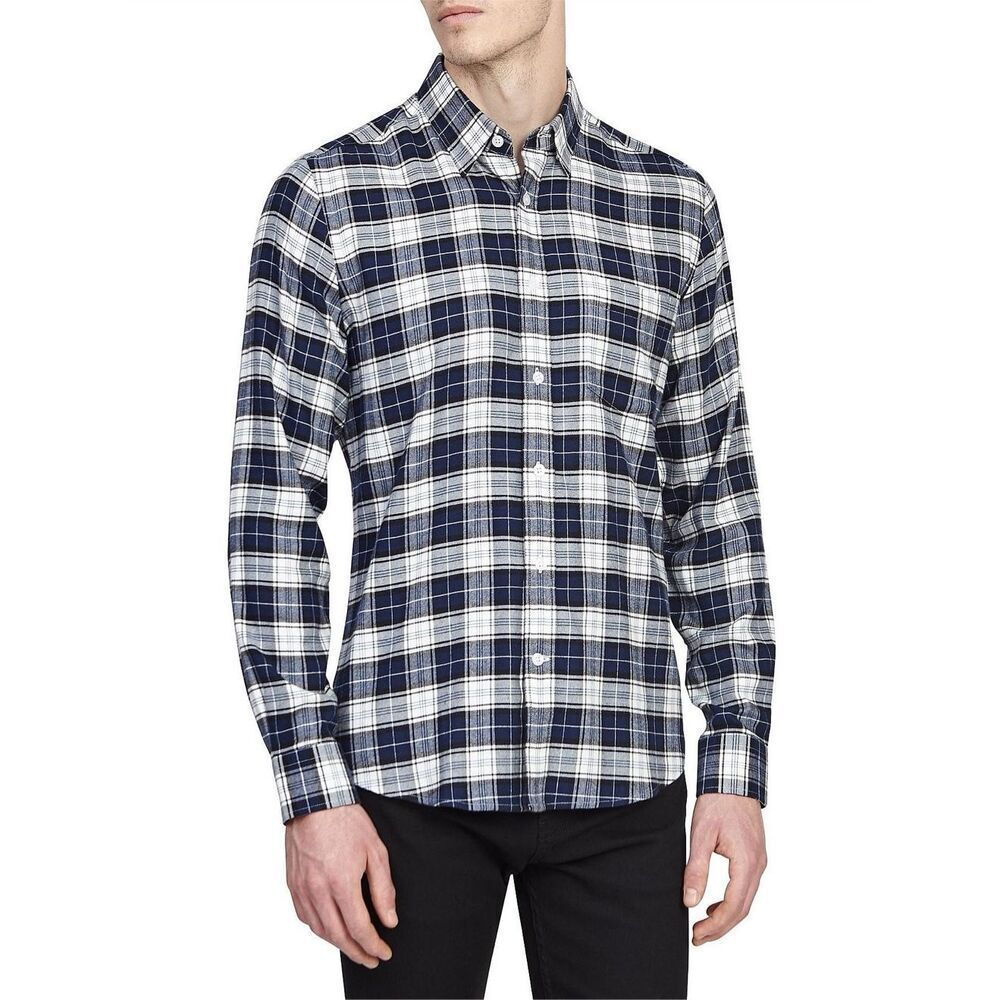 ✨REISS COOPER BRUSHED CHECKED SZ SMALL OVERSHIRT✨